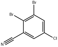 2,3-dibromo-5-chlorobenzonitrile Struktur