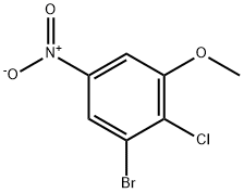 3-Bromo-2-chloro-5-nitroanisole Struktur