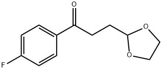 3-(1,3-DIOXOLAN-2-YL)-1-(4-FLUOROPHENYL)PROPAN-1-ONE Struktur