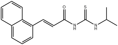 (E)-3-naphthalen-1-yl-N-(propan-2-ylcarbamothioyl)prop-2-enamide Struktur