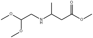 methyl 3-[(2,2-dimethoxyethyl)amino]butanoate Struktur