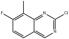 2-chloro-7-fluoro-8-methylquinazoline Struktur