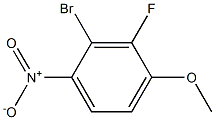 2-Bromo-3-fluoro-4-methoxy-1-nitrobenzene Struktur