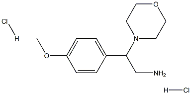 2-(4-METHOXYPHENYL)-2-MORPHOLIN-4-YLETHYLAMINE 2HCL Struktur