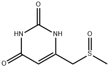 6-Methanesulfinylmethyl-1H-pyrimidine-2,4-dione Struktur