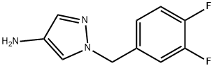 1-[(3,4-difluorophenyl)methyl]-1H-pyrazol-4-amine Struktur