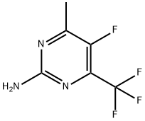 5-FLUORO-4-METHYL-6-(TRIFLUOROMETHYL)PYRIMIDIN-2-AMINE Struktur