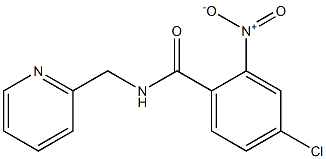 4-chloro-2-nitro-N-(pyridin-2-ylmethyl)benzamide Struktur