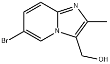 (6-Bromo-2-methyl-imidazo[1,2-a]pyridin-3-yl)-methanol Struktur