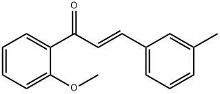 (2E)-1-(2-methoxyphenyl)-3-(3-methylphenyl)prop-2-en-1-one Struktur