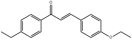 (2E)-3-(4-ethoxyphenyl)-1-(4-ethylphenyl)prop-2-en-1-one Struktur