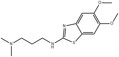 N-(5,6-dimethoxy-1,3-benzothiazol-2-yl)-N,N-dimethylpropane-1,3-diamine Struktur