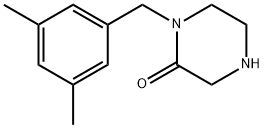 1-(3,5-dimethylbenzyl)piperazin-2-one Struktur