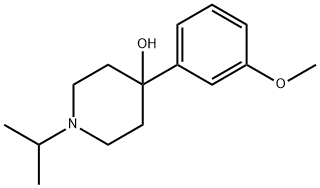 1-ISOPROPYL-4-(3-METHOXYPHENYL)PIPERIDIN-4-OL Struktur