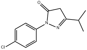 1-(4-chlorophenyl)-3-isopropyl-1H-pyrazol-5(4H)-one Struktur