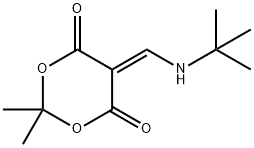 5-[(tert-butylamino)methylidene]-2,2-dimethyl-1,3-dioxane-4,6-dione Struktur