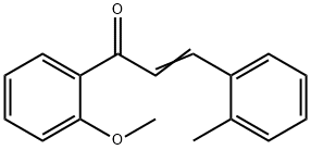 (2E)-1-(2-methoxyphenyl)-3-(2-methylphenyl)prop-2-en-1-one Struktur