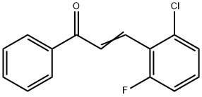 (2E)-3-(2-chloro-6-fluorophenyl)-1-phenylprop-2-en-1-one Struktur