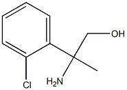 2-Amino-2-(2-chloro-phenyl)-propan-1-ol Struktur