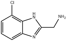 (4-chloro-1H-benzimidazol-2-yl)methanamine Struktur