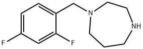 1-[(2,4-difluorophenyl)methyl]-1,4-diazepane Struktur