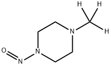 1-nitroso-4-(trideuteriomethyl)piperazine Struktur