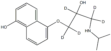 5-[1,1,2,3,3-pentadeuterio-2-hydroxy-3-(propan-2-ylamino)propoxy]naphthalen-1-ol Struktur