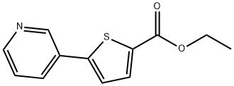 Ethyl 5-(pyridin-3-yl)thiophene-2-carboxylate Struktur