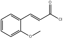 (2E)-3-(2-methoxyphenyl)prop-2-enoyl chloride Struktur