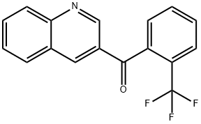 3-(2-Trifluoromethylbenzoyl)quinoline Struktur