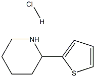 2-(thiophen-2-yl)piperidine hydrochloride Struktur