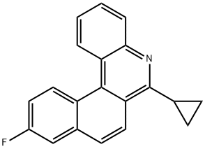 6-Cyclopropyl-10-fluorobenzo[k]phenanthridine Struktur