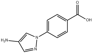 4-(4-Amino-pyrazol-1-yl)-benzoic acid Struktur