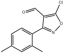 5-chloro-3-(2,4-dimethylphenyl)-1,2-oxazole-4-carbaldehyde Struktur