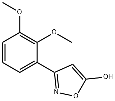 3-(2,3-dimethoxyphenyl)-1,2-oxazol-5-ol Struktur