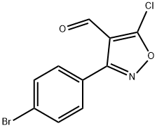 3-(4-bromophenyl)-5-chloro-1,2-oxazole-4-carbaldehyde Struktur