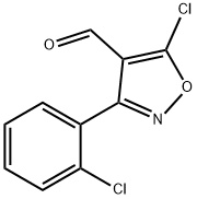 5-chloro-3-(2-chlorophenyl)-1,2-oxazole-4-carbaldehyde Struktur