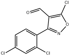 5-chloro-3-(2,4-dichlorophenyl)-1,2-oxazole-4-carbaldehyde Struktur