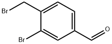 3-bromo-4-(bromomethyl)benzaldehyde Struktur