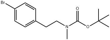 N-boc-N-methyl-4-bromophenethylamine Struktur