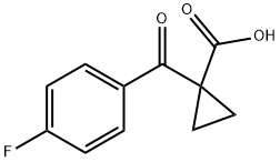 1-(4-fluorobenzoyl)cyclopropanecarboxylic acid Struktur