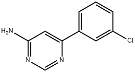 6-(3-chlorophenyl)pyrimidin-4-amine Struktur