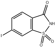 6-IODO-1,2-BENZISOTHIAZOL-3-(2H)-ONE 1,1-DIOXIDE Struktur