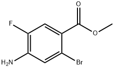 4-Amino-2-bromo-5-fluoro-benzoic acid methyl ester Struktur