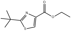 2-tert-Butyl-4-thiazolecarboxylic Acid Ethyl Ester Struktur