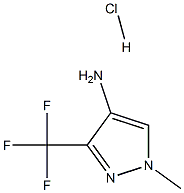 1-methyl-3-(trifluoromethyl)-1H-pyrazol-4-amine hydrochloride Struktur