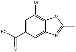 7-hydroxy-2-methyl-1,3-benzoxazole-5-carboxylic acid Struktur