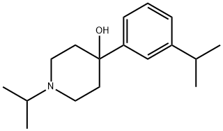 1-ISOPROPYL-4-(3-ISOPROPYLPHENYL)PIPERIDIN-4-OL Struktur