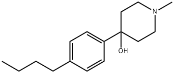 4-(4-BUTYLPHENYL)-1-METHYLPIPERIDIN-4-OL Struktur