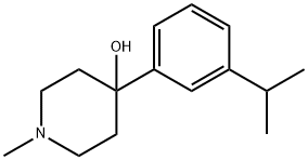 4-(3-ISOPROPYLPHENYL)-1-METHYLPIPERIDIN-4-OL Struktur